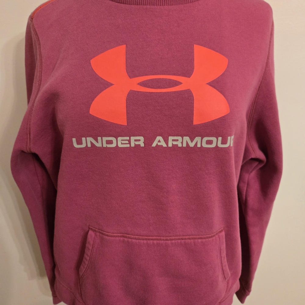 Under Armour Women's Fuchsia Crew Neck Sweater